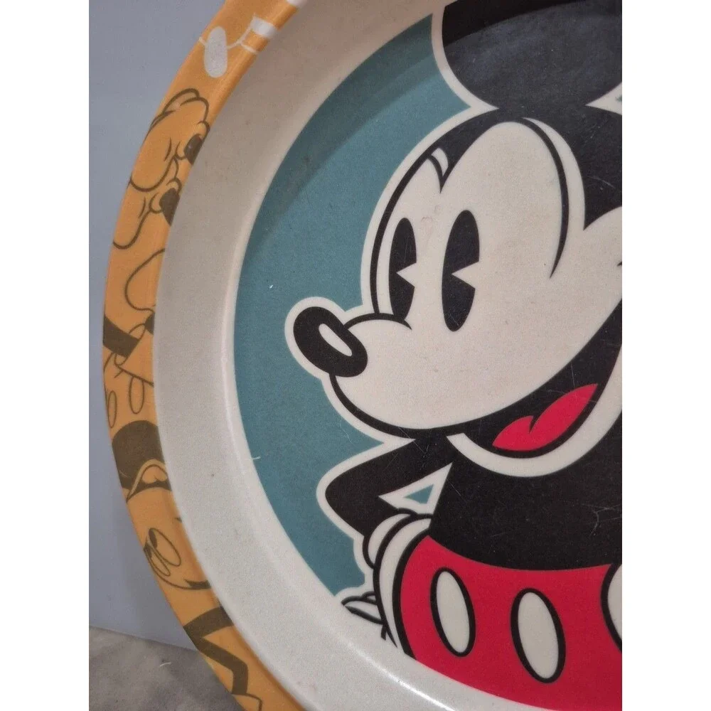 Vintage Collectible Disney Plate 8” Dishwasher Safe Mickey Dancing
